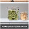 Airtight Food Storage Container, Jumbo Clear Canister with Clamp Lid, 150 oz - for Kitchen & Pantry Storage of Bulk, Dry Foods Including Pasta, Flour, Sugar, Coffee, Rice, Tea, Spices & Herbs